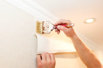 Pose de papier peint à Chalaux — revêtements muraux et toiles de verre